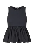 STINE GOYA - Rib / Light Cotton, Sleeveless Balloon Top - Varrukateta - XL