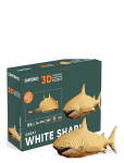 Cartonic - Cartonic 3D Puslespil Haj - Puidust kujud - 31X 5.8X 21.5CM