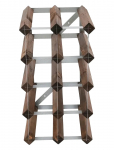 The Swedish Wine Rack Factory - S&aelig;t Til Selvmontering Af 12 Flasker I M&oslash;rkt Tr&aelig; - Riiulid - ONE SIZE