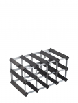 The Swedish Wine Rack Factory - 12 Bottle Self Assembly Kit Black Ash - Riiulid - ONE SIZE