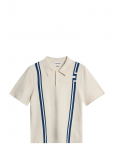 J. Lindeberg - Rylan Stripe Knit Golf Polo - Spordi l&uuml;hikeste varrukatega polos&auml;rgid - XXL