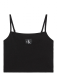 Calvin Klein Jeans - A- Woven Label Rib Cami - Varrukateta - L