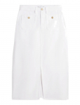 Tommy Hilfiger - Dnm White Midi Straight Skirt Hw - P&otilde;lveni ja midiseelikud - 42