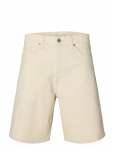 Selected - Slmreg Alex Ecru 704 Denim Short Noos - L&uuml;hikesed teksap&uuml;ksid - XXL