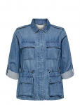 ONLY Carmakoma - Carkenya L/S Utility Dnm Jkt Akm - L&uuml;hikesed teksap&uuml;ksid - 42