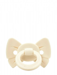 Elodie Details - Pacifier Binky Bow Nb Oat White - Lutid - ONE SIZE