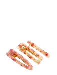 Pipol's Bazaar - Betsy Hair Clip 3 Pcs Pink Spot - Juukseklambrid - ONE SIZE