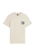 Tommy Jeans - Tjm Reg Sign Flag Ss Tee Ext - L&uuml;hikeste varrukatega - L