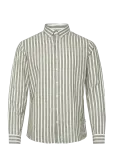 Lindbergh - Wide Striped Cotton/Linen Shirt L/S - Vabaaja s&auml;rgid - L