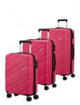 American Tourister - Jetdriver 3.0 3 Pc Set A Fondant Pink - Piloodi- ja &auml;rikohvrid - ONE SIZE