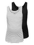 Only Maternity - Olmbloom S/L Tank Top Jrs 2-Pack - Varrukateta - L