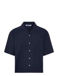 Weekday - Oversized Resort Short-Sleeve Shirt - L&uuml;hikeste varrukatega s&auml;rgid - S
