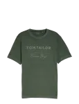 Tom Tailor - Printed Garment Dye T-Shirt - L&uuml;hikeste varrukatega - M