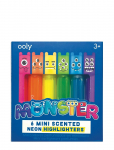 Ooly - Scented Highlighter 6 Pcs - Mini Monster - Kirjatarbed - ONE SIZE