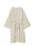 Garbo&Friends - Linen Hemstitched Linen Bathrobe M/L - Hommikumantlid - M/L