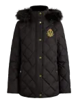 Lauren Ralph Lauren - Crest-Patch Quilted Hooded Down Coat - Polsterdatud mantlid - S
