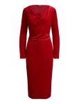 Lauren Ralph Lauren - Long-Sleeve Velvet Dress - Kokteilikleidid - 38