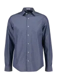 Gant - Reg Fil Coupe Shirt - Mustriga s&auml;rgid - XXL