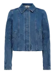 NEUW - Denim Jacket Vivid Indigomid Vintage Indigo - L&uuml;hikesed teksap&uuml;ksid - M