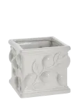 Lene Bjerre - Limone Flower Pot 15.5X15.5X13.5 Cm. White - Lillepotid - 15.5X 13.5X 15.5CM