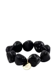 Bud To Rose - Vibe Resin Bracelet Black - P&auml;rlitega k&auml;ev&otilde;rud - ONE SIZE