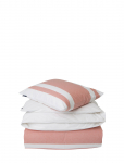 Lexington Home - Apricot Horizontal Striped Poplin Set - Voodipesukomplektid - 220X220CM;50X60CM