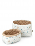 Cam Cam Copenhagen - Quilted Storage Basket, Set Of Two - Ocs - Rowan - Hoiukorvid - ONE SIZE