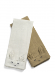 Elodie Details - Baby Napkins 2Pcs - Lily White / Warm Sand - Salvr&auml;tikud ja aksessuaarid - ONE SIZE