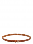 Pieces - Pcavery Leather Braided Slim Belt Noos - V&ouml;&ouml;d - 90