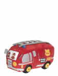 Teddykompaniet - Firebrigade Truck With Detachable Ladder - Soft Toys - ONE SIZE