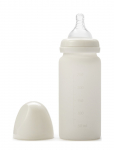 Elodie Details - Glass Feeding Bottle - Vanilla White - Lutipudelid - ONE SIZE