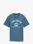 Tom Tailor - Logo Tee - L&uuml;hikeste varrukatega - L