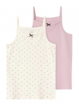 Name It - Nkfstrap Top 2P Buttercream Floral Noos - Varrukateta - 134-140