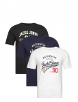 Jack & Jones - Jjethan Tee  Ss Crew Neck  3Pk Mp Noos - L&uuml;hikeste varrukatega - XXL