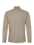 Lindbergh - Soft Indigo Stretch Shirt L/S - Teksas&auml;rgid - S