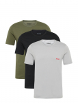 HUGO - T-Shirt Rn Triplet P - L&uuml;hikeste varrukatega - M