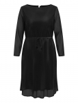 ONLY Carmakoma - Carforest Life Ls Boatneck Blk Dress Jrs - P&otilde;lveni ja midi - 50-52