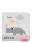 Done By Deer - Board Book Seasons Croco Colour Mix - Beebiraamatud - 12X 12CM