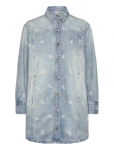 Calvin Klein Jeans - Denim Shirtdress Ck Distressed I - Teksakleidid - M