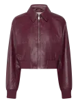 Calvin Klein Jeans - Short Faux Leather Bomber - Nahk - XXS