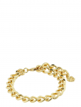 Pilgrim - Charm Curb Chain Bracelet Gold-Plated - K&auml;eketid - ONE SIZE