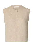 Selected - Slwlulu Sl Button O-Neck Vest Noos - Kootud vestid - M