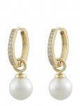 SN&Ouml; Of Sweden - Core Pearl Ring Ear G/White - Onesize - R&otilde;ngad - ONE SIZE