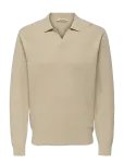 ONLY & SONS - Onsphil Reg 12 Struc Split Neck Knit - V-kaelusega - XS