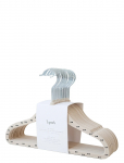 3 Sprouts - 3 Sprouts Velvet Hangers (15 Pieces), Double Dot Beige - Konksud ja riidepuud - ONE SIZE