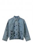 Sofie Schnoor - Amayasw Boxy Denim Jacket - L&uuml;hikesed teksap&uuml;ksid - 40