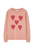 THE ANIMALS OBSERVATORY - Hearts Coral Dof Lonf Sleeve T-Shirt - Pikkade varrukatega T-s&auml;rgid - 12 Y