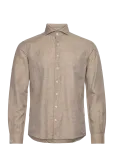 Lindbergh Black - 1927: Cotton/Lin Shirt Wf L/S - Vabaaja s&auml;rgid - L