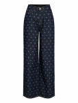 Vila - Vifreya Pal Hw Dot Wide Jeans Dbd - Laiad - 42 x 32