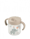 Done By Deer - Learning Spout Cup 2-Handle Celebration Sand - Nokaga tasssid - &Oslash; 7.5X H 11CM
